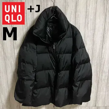 유니클로 +J 여성용 하이브리드 다운 자켓 블랙