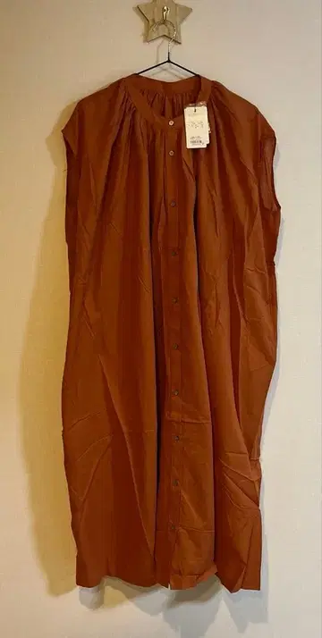 택 포함 새상품! 보일 개더 프렌치 슬리브 OP