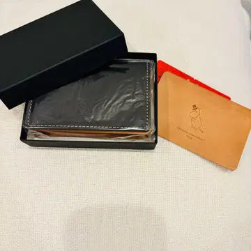 새상품 박스형 무민 아빠 명함 케이스 천연 가죽 무민