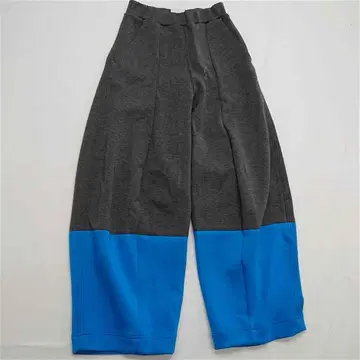 오모 절개 와이드 팬츠 그레이 계열 x 블루 계열 사이즈 36 여성용