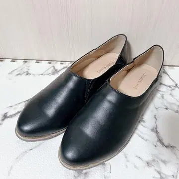 새상품급! 리브인컴포트 25.5 블랙 플랫 슈즈 슬립온