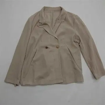 콜라주 더블 버튼 자켓 베이지 계열 F 사이즈