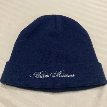 Brooks Brothers 니트 캡 navy NEAT 자수 네이비