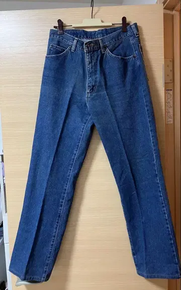 Wrangler 데님 팬츠 스트레이트 라이트 블루 31인치 청바지