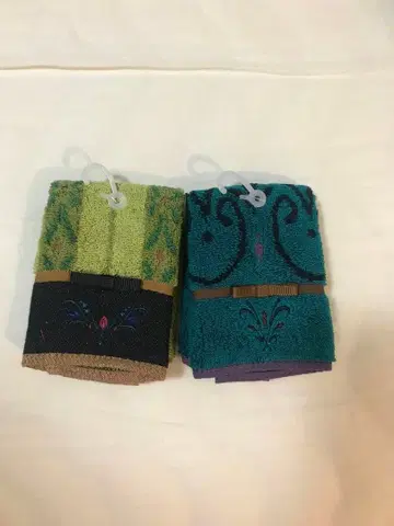 미니 타월 엘사 안나 2세트