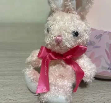 핑크 토끼 봉제 인형