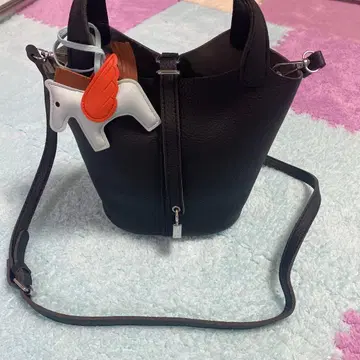 [ 인기 ] 블랙 숄더 토트백 고양이 말 인형 포함!