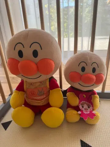 호빵맨 봉제 인형 2체 세트