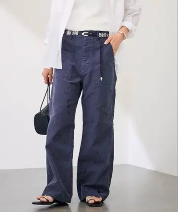 framework 밀리터리 슬라브 페인트 베이커 팬츠