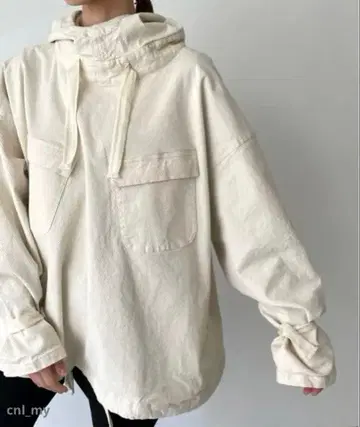 CANALJEAN RCW 스트레치 트윌 아노락 후드티