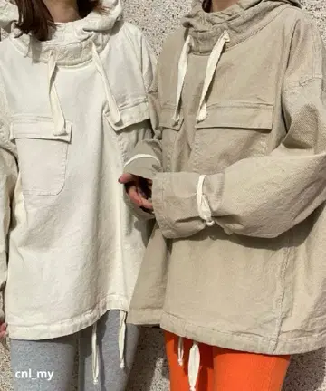 CANALJEAN RCW 스트레치 트윌 아노락 후드티