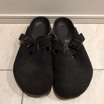 버켄스탁 BEAMS 별주 블랙 스웨이드