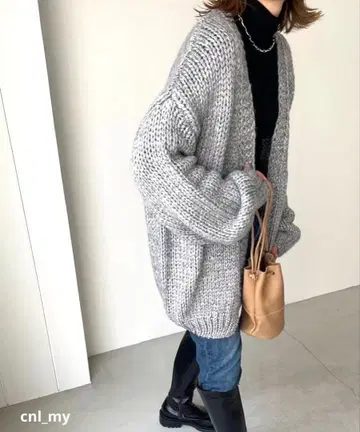 CANALJEAN RCW 로우게이지 니트 가디건