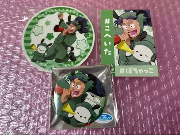 닌타마 란타로 AMOCAFE 캔뱃지, 코스터 특전 카드 나나마츠 코헤이타