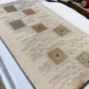 5382. 후쿠로 오비 순수 실크 금각 직조