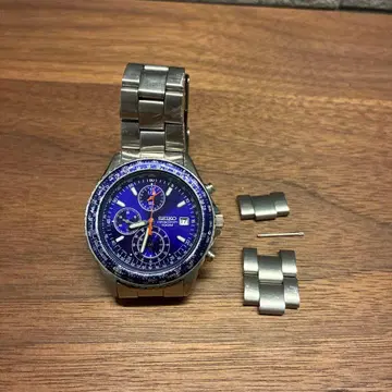 SEIKO 크로노그래프 손목시계 블루