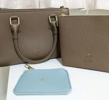 새상품급 숄더백 파우치 2세트 브라운 여성용