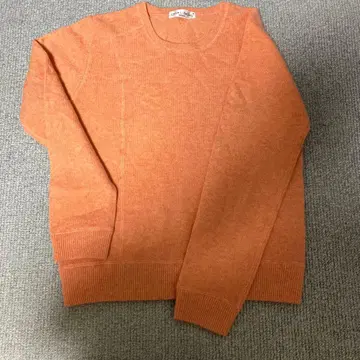 CHARGE 오렌지 스웨터 울 캐시미어 혼방 레나운