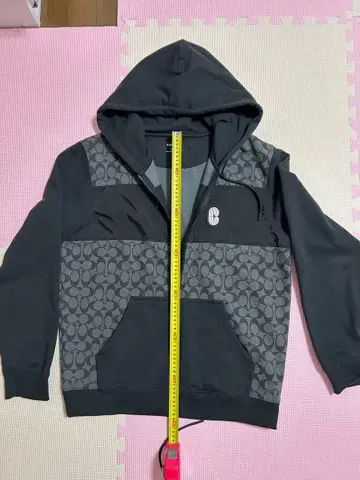 풀 집업 후드 부착 후드티 블랙/그레이