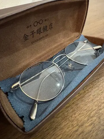 금자안경 실버 메탈 라운드 안경