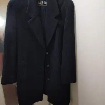 DAKS DD 체스터 코트 블랙 캐시미어