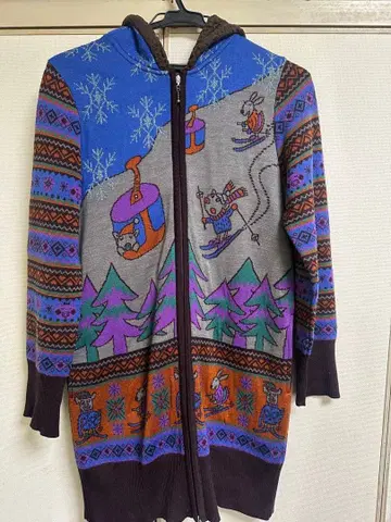 알페로베로 후드 롱 가디건