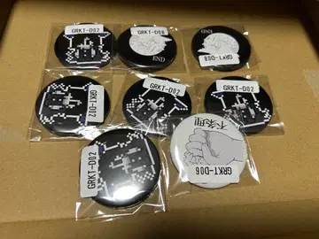 Vtuber 화라쿠타 웹폰 캔 배지 8개 세트