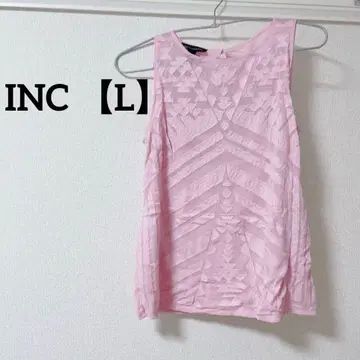 INC International Concepts 핑크 슬리브리스 L