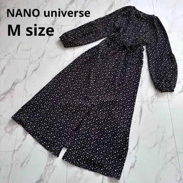 미니 꽃무늬 긴팔 롱 원피스 나노 유니버스 퍼프 슬리브