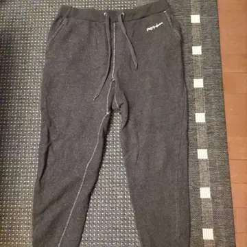 블랙 스웨트 팬츠 남성용 L