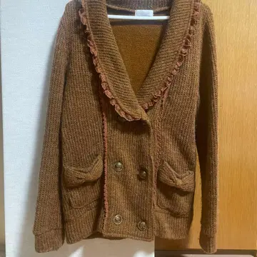 리즈리사 가디건 리본 프릴