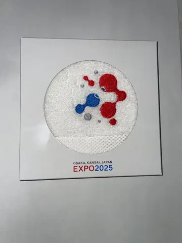 EXPO2025 오사카 간사이 박람회 먁먁 코먁 자수 타월