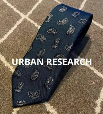 어반 리서치 넥타이 실크 100% 페이즐리 무늬
