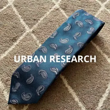 어반 리서치 넥타이 실크 100% 페이즐리 무늬