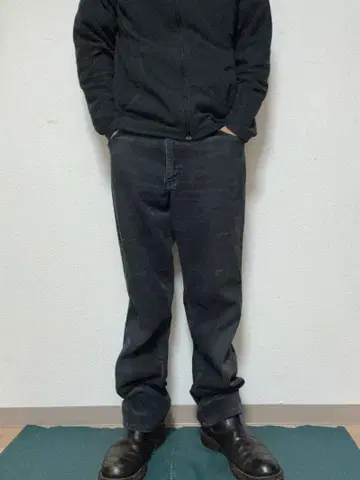 빈티지 80s Lee 블랙 코듀로이 팬츠 32