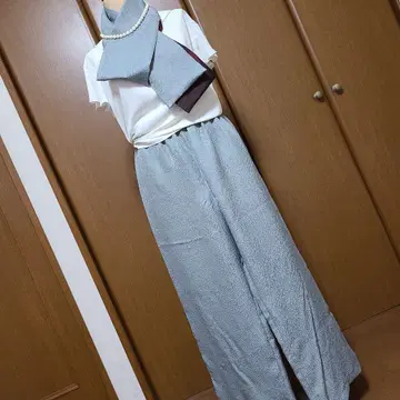 기모노 리메이크 [ 하자 있음 ] 와이드 팬츠