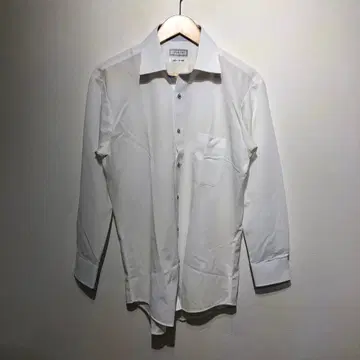 남성용 셔츠 P@RTS 화이트 셔츠 긴팔 심플 오피스 캐주얼