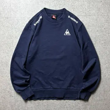 르꼬끄 스포르티브 맨투맨 원포인트 로고 스트릿 네이비 M