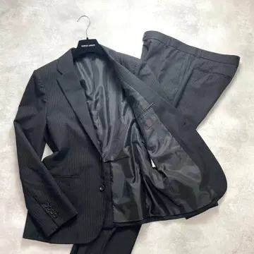 컨디션 최상 어반리서치 로쏘 비즈니스 정장 셋업 블랙 스트라이프 L