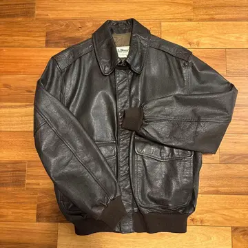 L.L.Bean 다크 브라운 가죽 자켓