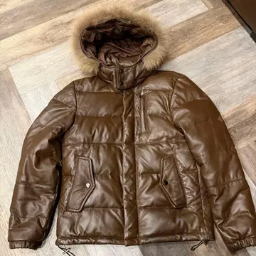 [ 새상품급 ] 어반 리서치 램 가죽 퍼 다운 자켓 38