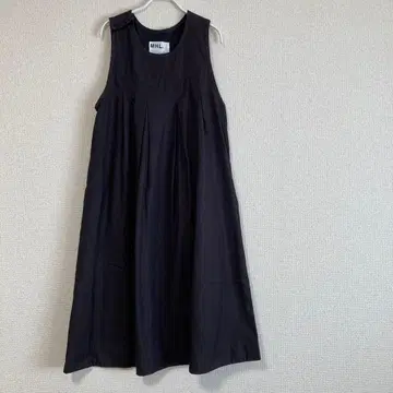 mhl 오버롤 스커트 CONTRAST WARP COTTON 원피스