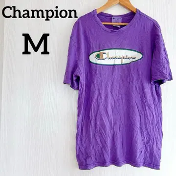 1점 한정 Champion 챔피온 퍼플 T셔츠 [ M ] 반팔