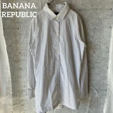 [ 바나나리퍼블릭 ] 허리 리본 포함 심플 성숙 캐주얼 셔츠