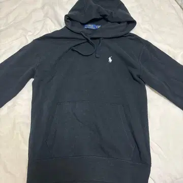 폴로 랄프 로렌 후드 부착 후드티 블랙