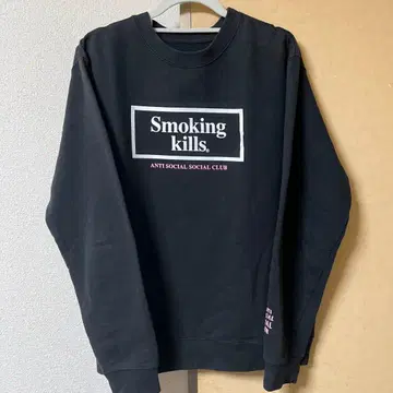 [ M 사이즈 ] FR2 ASSC 콜라보 맨투맨 블랙