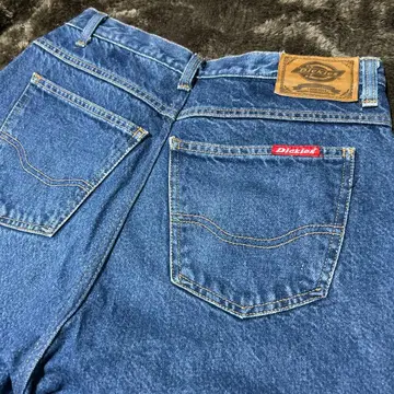 Dickies 스트레이트 데님 팬츠 파랑 청바지 구제 의류