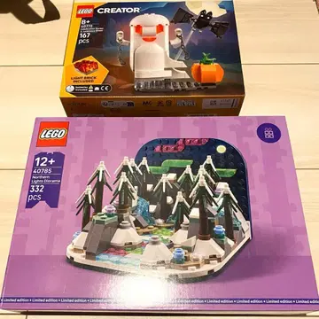 LEGO 레고 오로라의 숲 디오라마 & 빛나는 유령 2개 세트