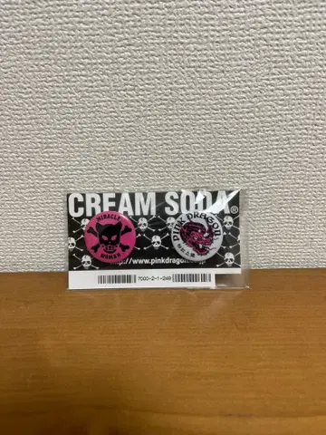 핑크 드래곤 핀 배지 스컬 디자인