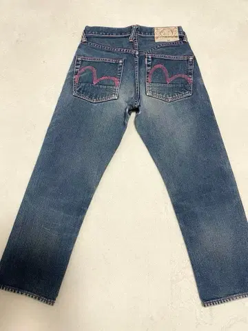 에비수 핑크 갈매기 데님 사이즈 27